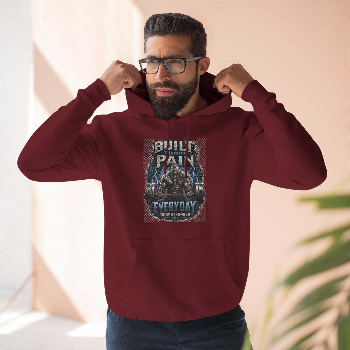 Built Pain Everyday Warrior Hoodie | Fitness Gym Motivation