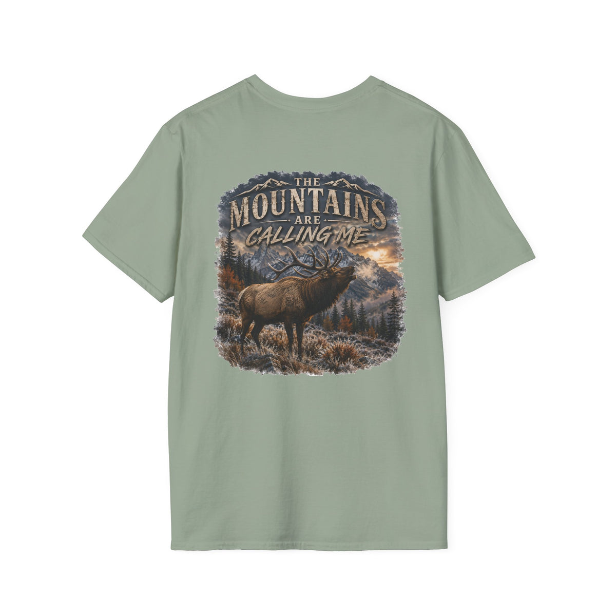 mountains are calling me T‑Shirt — Rustic Outdoor Hunting Tee
