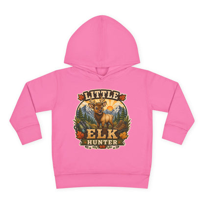 Toddler Hoodie – "Little Elk Hunter" Cute Woodland Animal Pullover for Kids