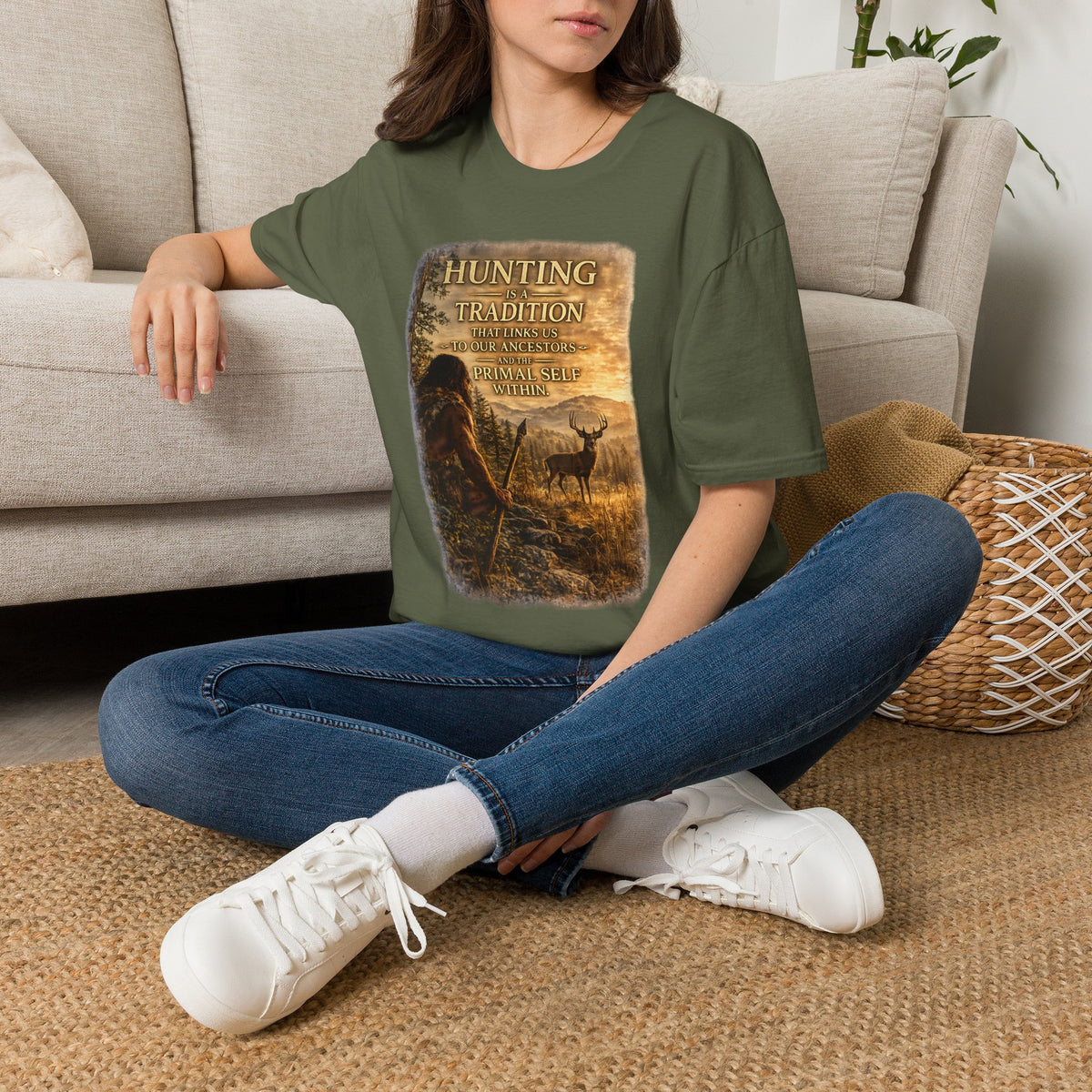 Hunting Tradition T-Shirt — "Hunting Is A Tradition" Wildlife Graphic Tee
