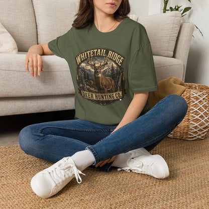 Whitetail Ridge Deer Hunting T-Shirt — Vintage Outdoor Hunting Tee