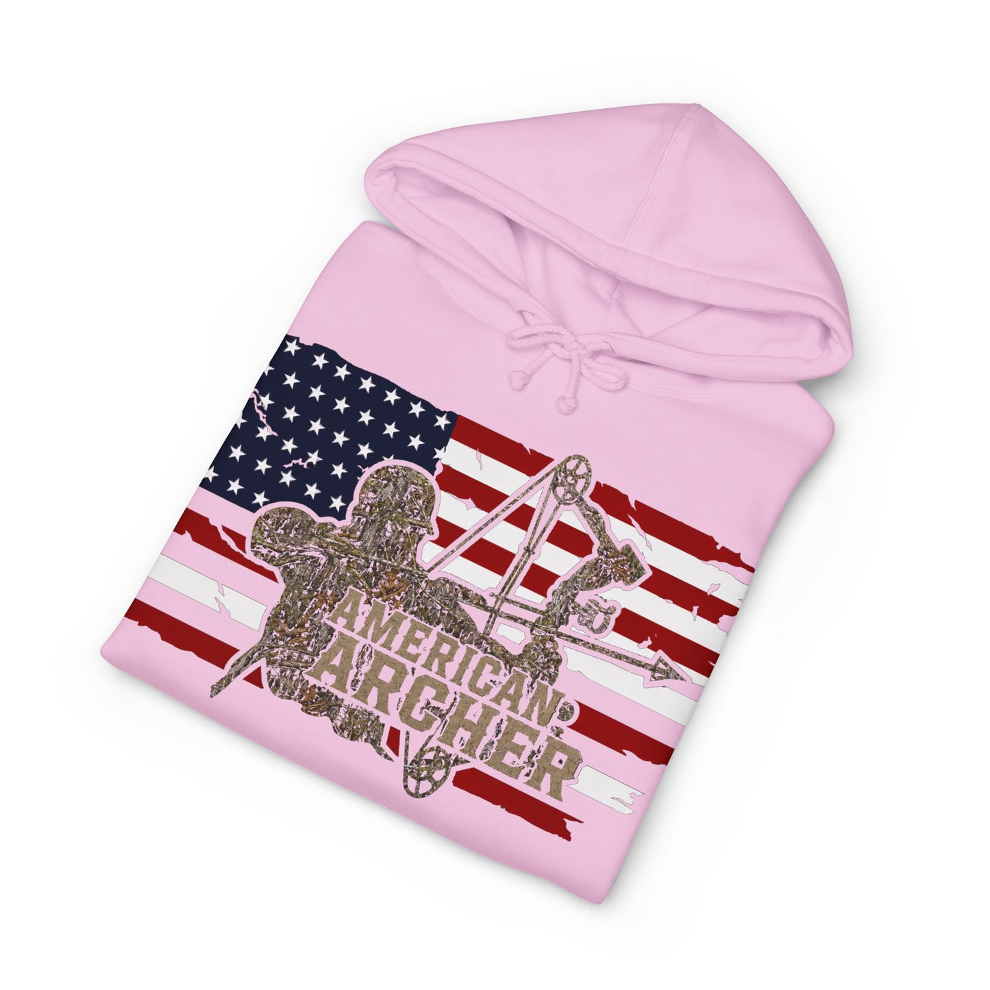 American Archer Hoodie — Patriotic Bow Hunting Sweatshirt