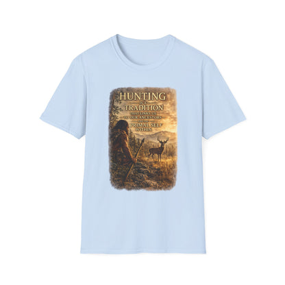 Hunting Tradition T-Shirt — "Hunting Is A Tradition" Wildlife Graphic Tee