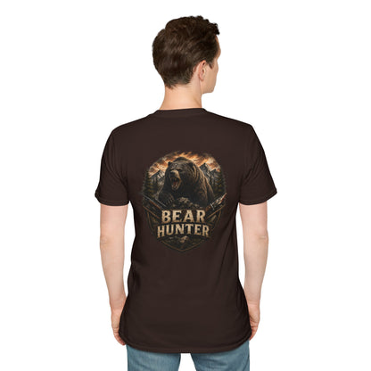 Bear hunter T‑Shirt — Retro Distressed Graphic Tee