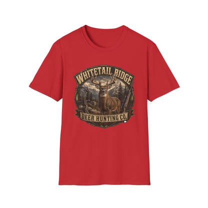 Whitetail Ridge Deer Hunting T-Shirt — Vintage Outdoor Hunting Tee