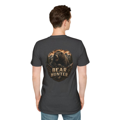 Bear hunter T‑Shirt — Retro Distressed Graphic Tee