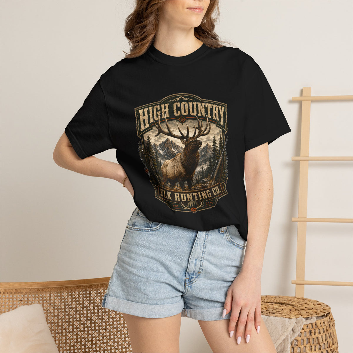 Elk Hunting High Country T-Shirt