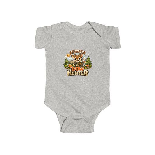 Infant Bodysuit - "Little Bow Hunter" Cute Baby Deer Hunting Graphic