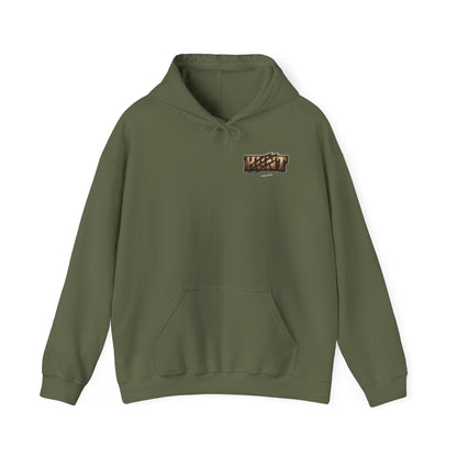 Bear Hunter Hoodie — Rustic Wildlife Hunting Graphic Sweatshirt