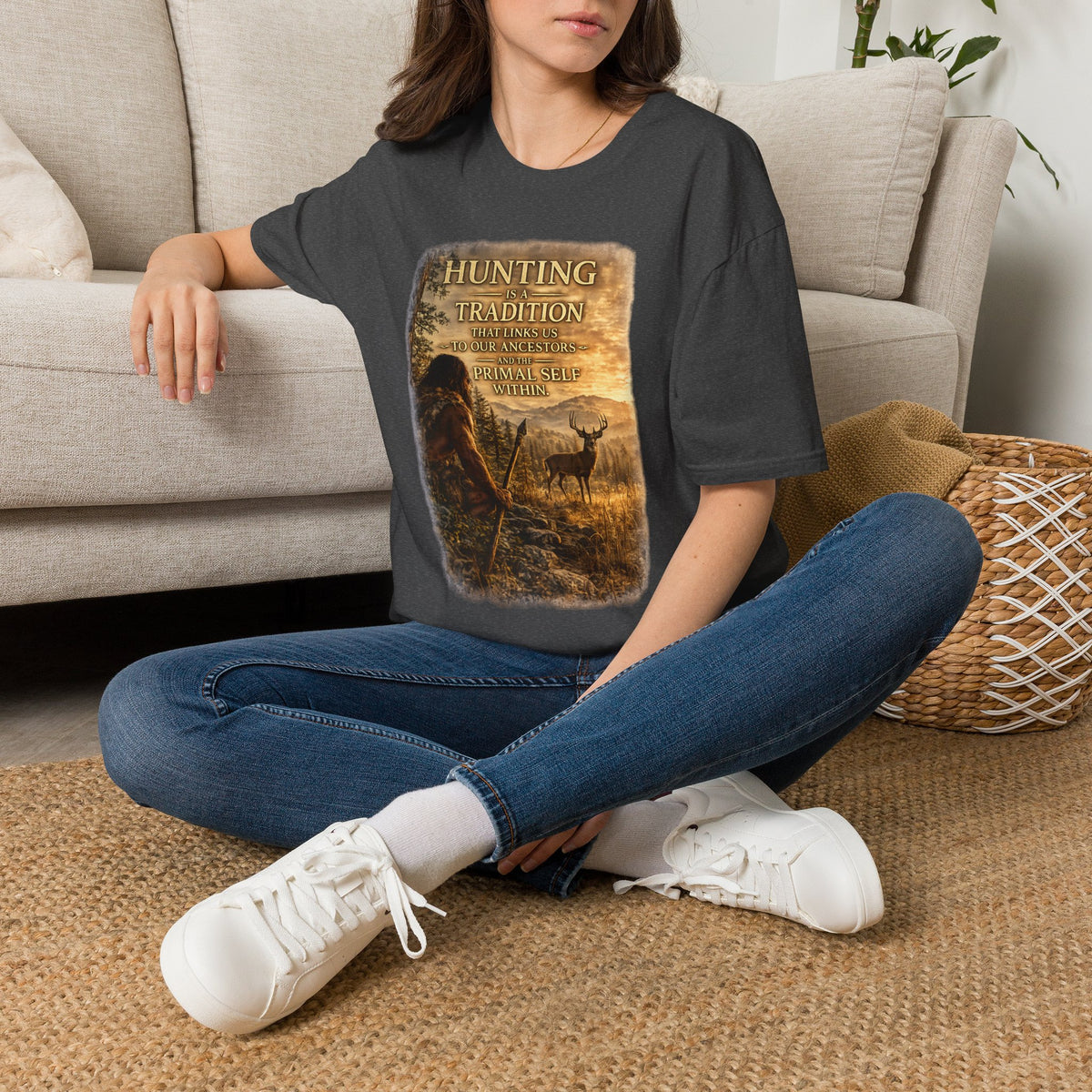 Hunting Tradition T-Shirt — "Hunting Is A Tradition" Wildlife Graphic Tee