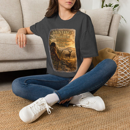 Hunting Tradition T-Shirt — "Hunting Is A Tradition" Wildlife Graphic Tee