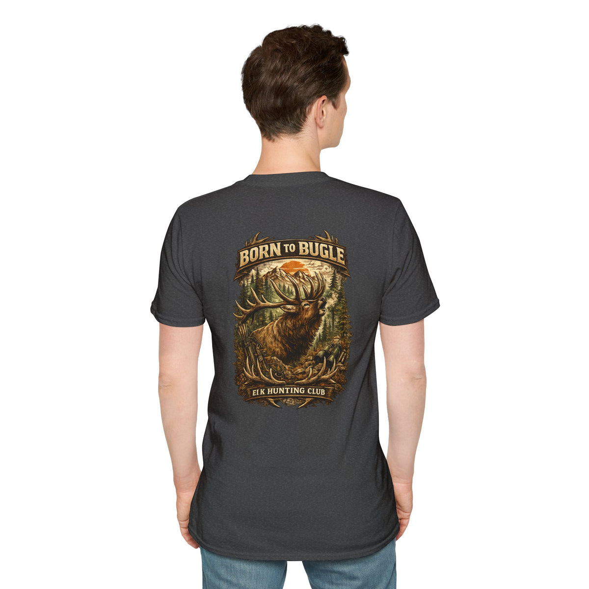 Born to bugle T-Shirt — Outdoor Hunting Graphic Tee