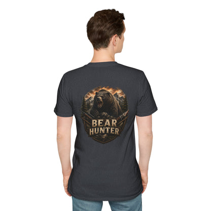 Bear hunter T‑Shirt — Retro Distressed Graphic Tee