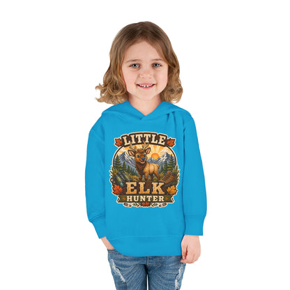 Toddler Hoodie – "Little Elk Hunter" Cute Woodland Animal Pullover for Kids