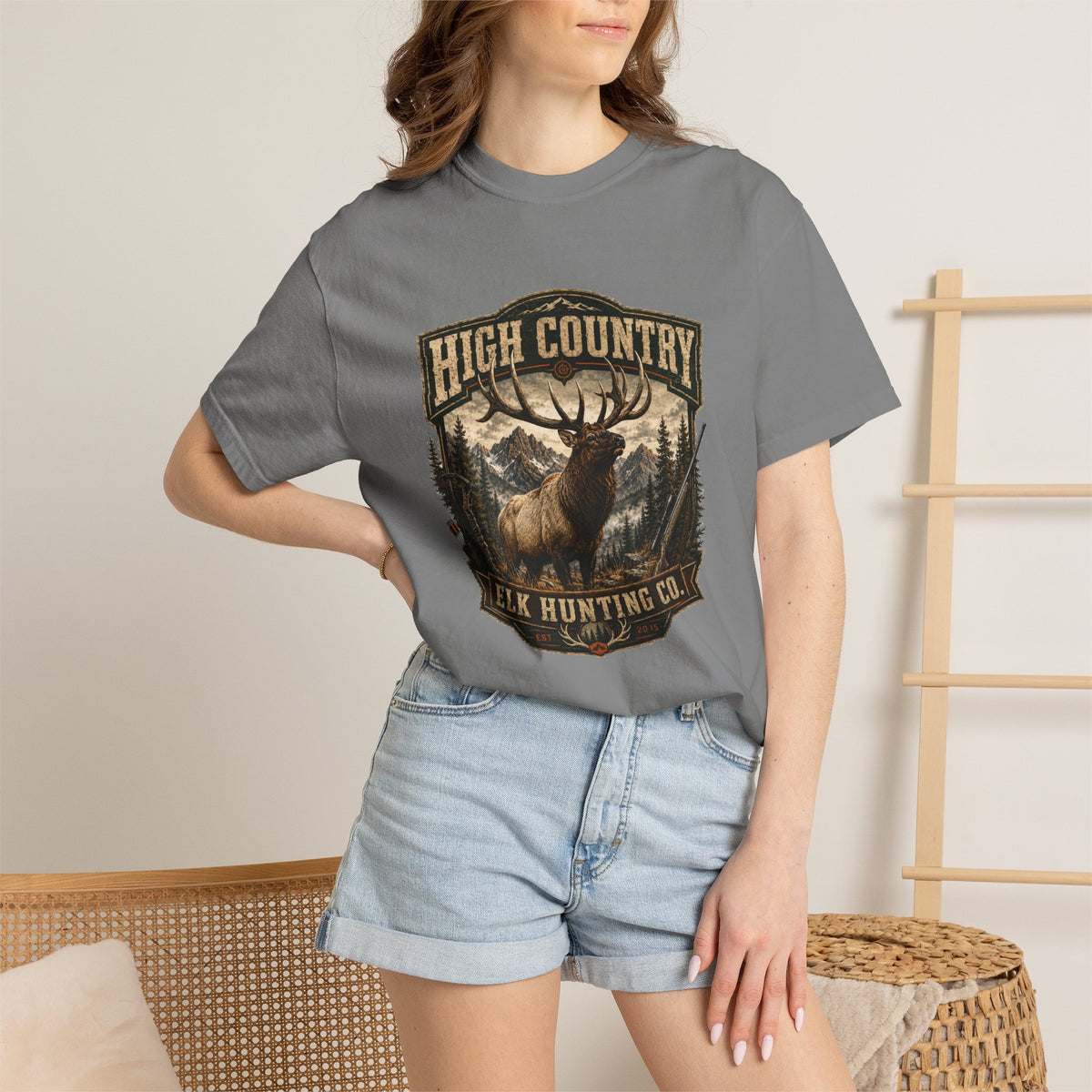 Elk Hunting High Country T-Shirt