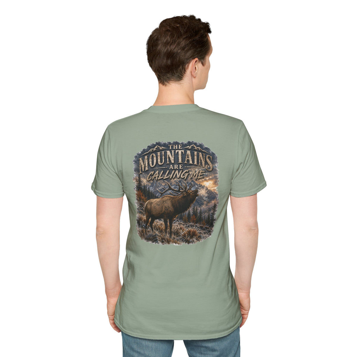 mountains are calling me T‑Shirt — Rustic Outdoor Hunting Tee