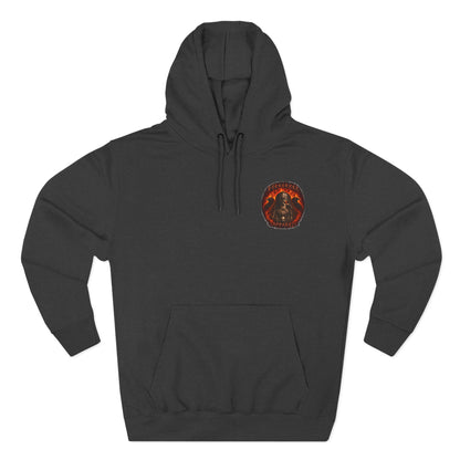 Train for Valhalla We Conquer Hoodie | Viking Warrior Strength Graphic