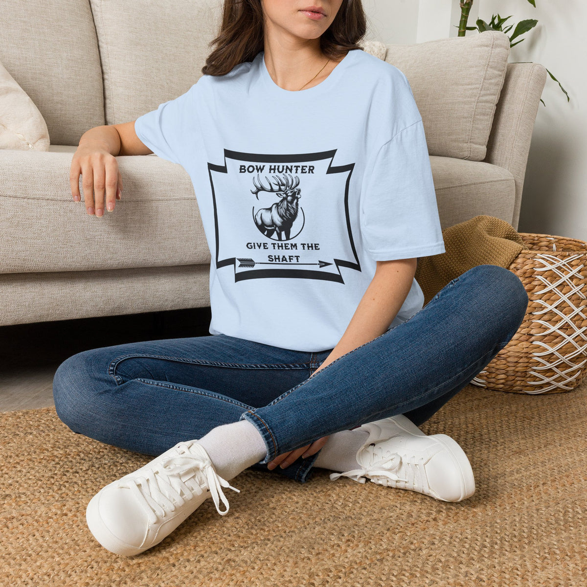 Bow Hunter T-Shirt — 'Give Them the Shaft' Graphic Tee
