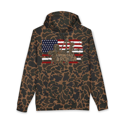 American Archer Hoodie — Patriotic Bow Hunting Sweatshirt