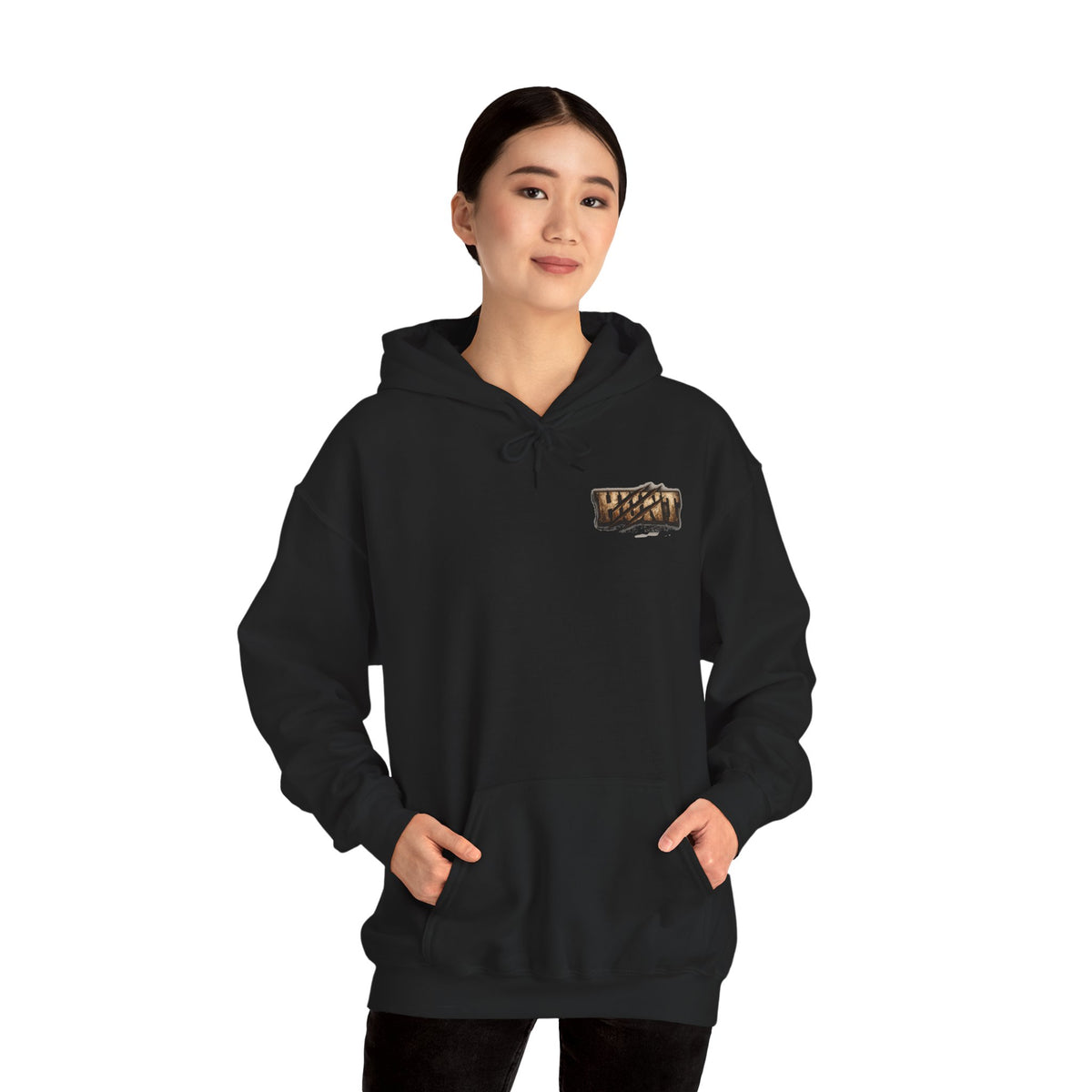Bear Hunter Hoodie — Rustic Wildlife Hunting Graphic Sweatshirt