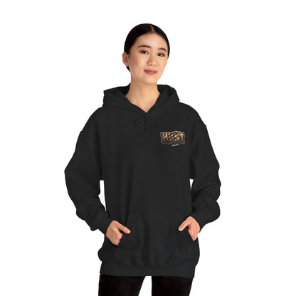 Bear Hunter Hoodie — Rustic Wildlife Hunting Graphic Sweatshirt