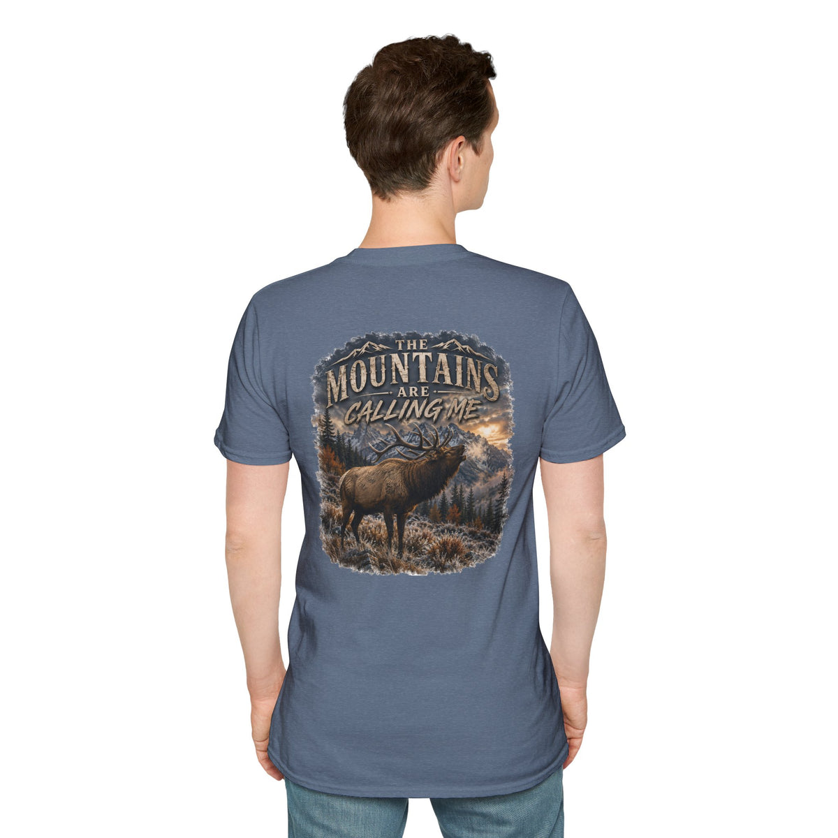 mountains are calling me T‑Shirt — Rustic Outdoor Hunting Tee