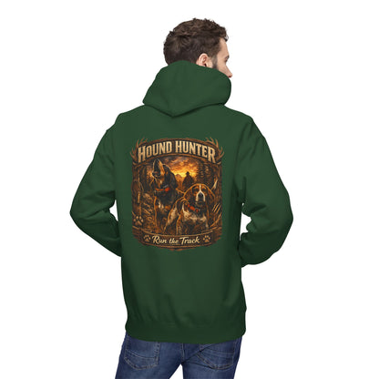 Hound Hunter Hoodie – Rustic Hunting Dog Graphic Sweatshirt