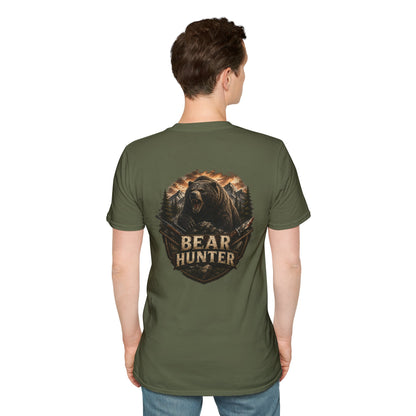Bear hunter T‑Shirt — Retro Distressed Graphic Tee