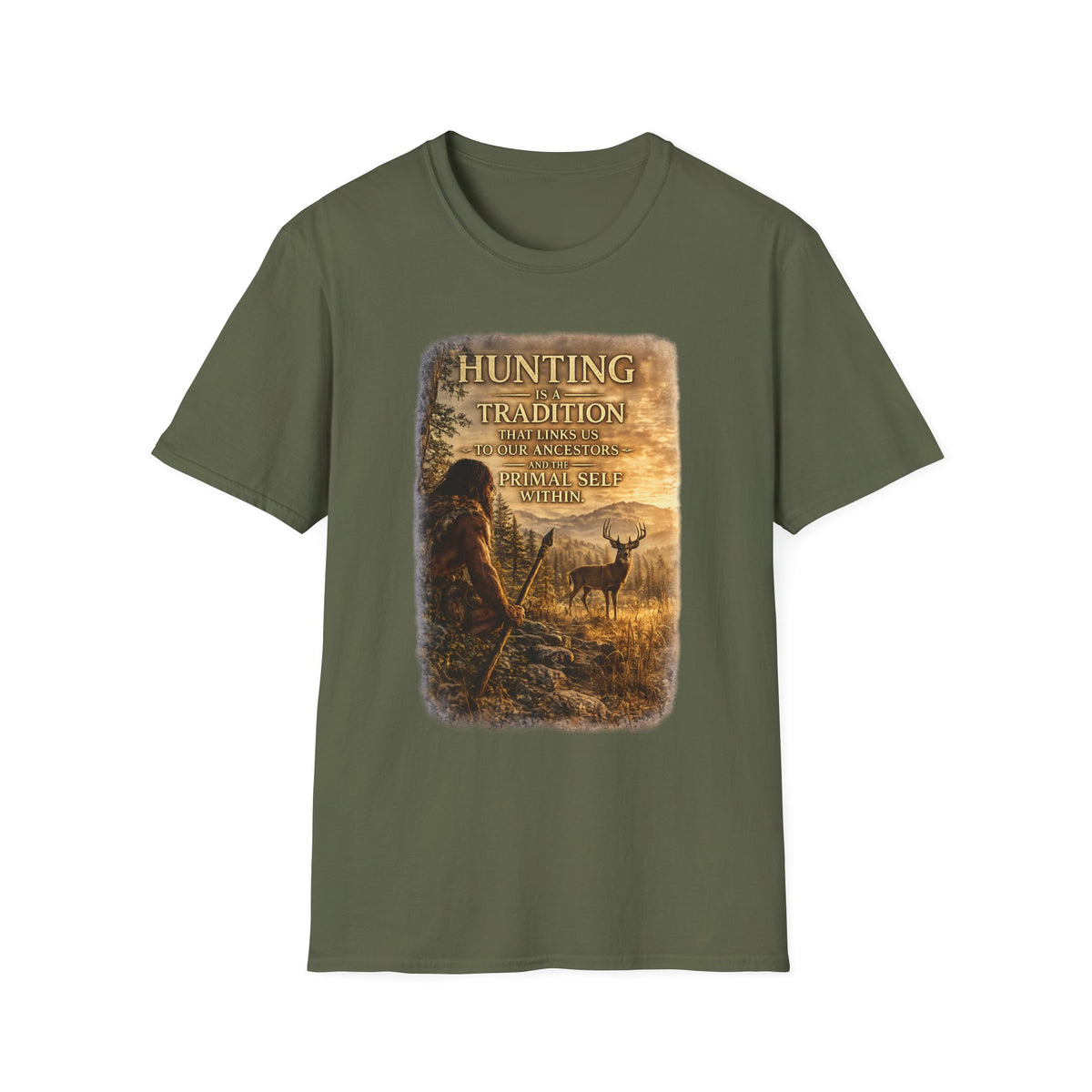 Hunting Tradition T-Shirt — "Hunting Is A Tradition" Wildlife Graphic Tee