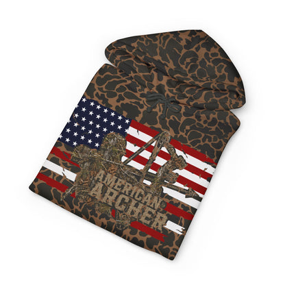 American Archer Hoodie — Patriotic Bow Hunting Sweatshirt