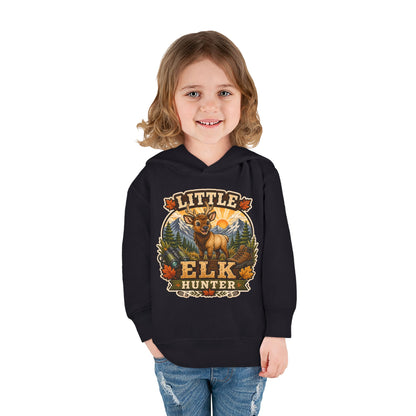 Toddler Hoodie – "Little Elk Hunter" Cute Woodland Animal Pullover for Kids