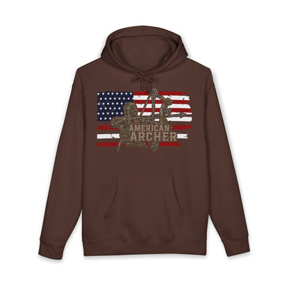 American Archer Hoodie — Patriotic Bow Hunting Sweatshirt