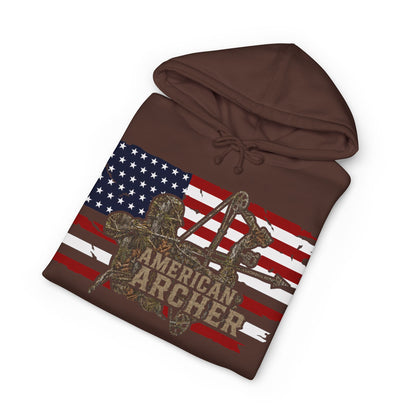 American Archer Hoodie — Patriotic Bow Hunting Sweatshirt
