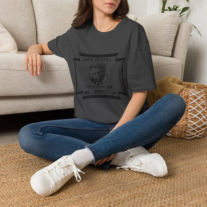 Bow Hunter T-Shirt — 'Give Them the Shaft' Graphic Tee