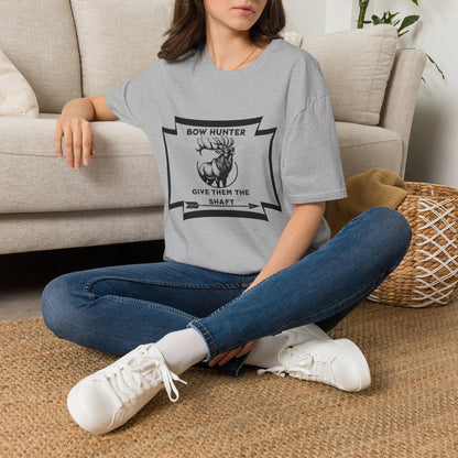 Bow Hunter T-Shirt — 'Give Them the Shaft' Graphic Tee