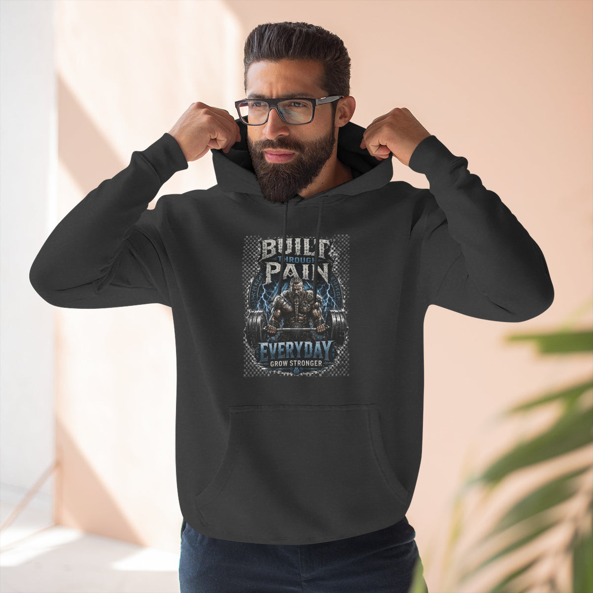 Built Pain Everyday Warrior Hoodie | Fitness Gym Motivation