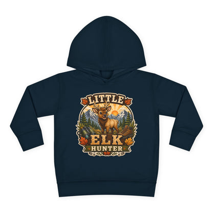 Toddler Hoodie – "Little Elk Hunter" Cute Woodland Animal Pullover for Kids