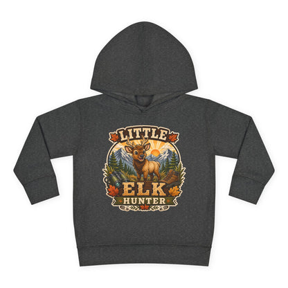 Toddler Hoodie – "Little Elk Hunter" Cute Woodland Animal Pullover for Kids