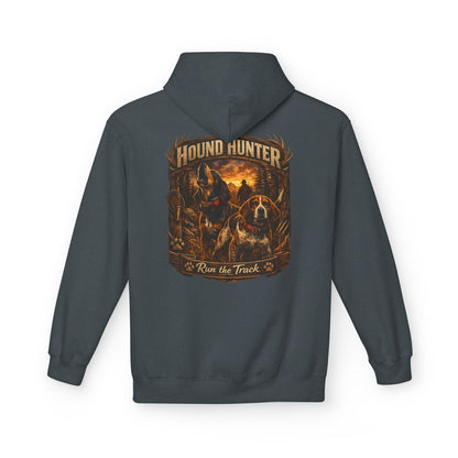 Hound Hunter Hoodie – Rustic Hunting Dog Graphic Sweatshirt