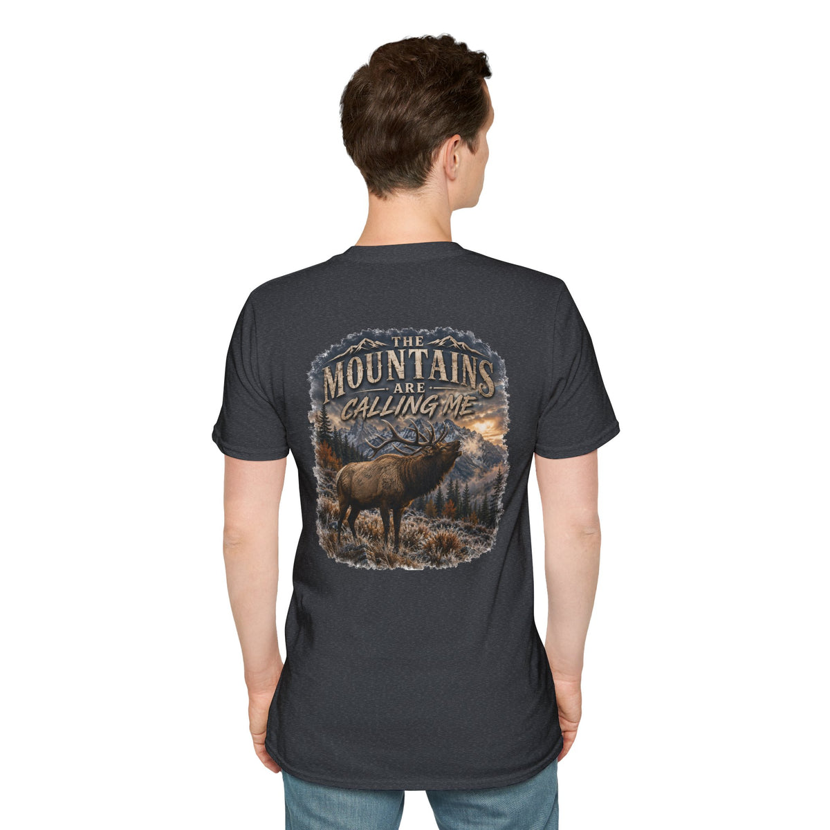 mountains are calling me T‑Shirt — Rustic Outdoor Hunting Tee