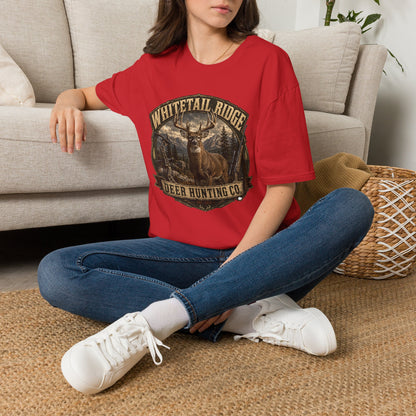 Whitetail Ridge Deer Hunting T-Shirt — Vintage Outdoor Hunting Tee