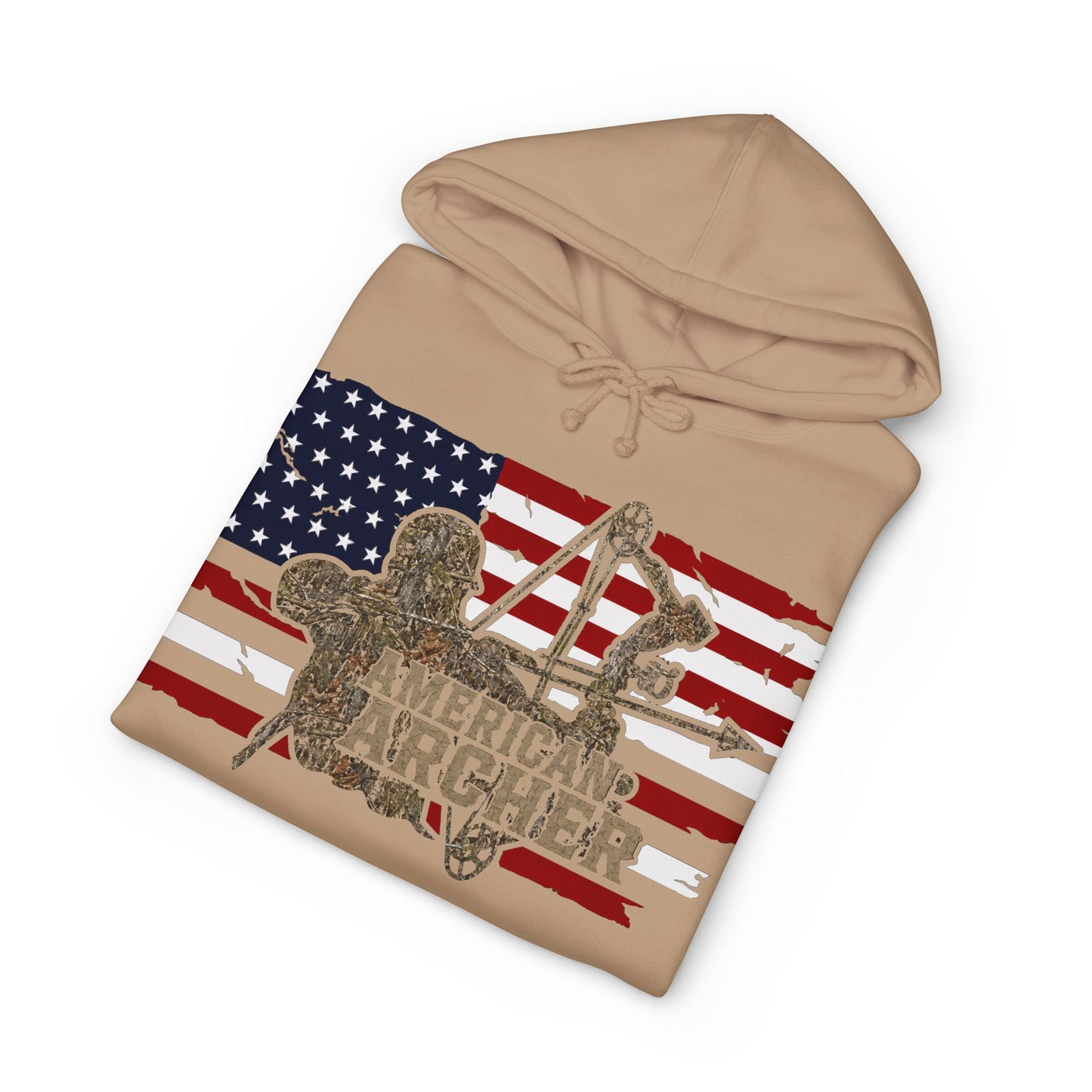 American Archer Hoodie — Patriotic Bow Hunting Sweatshirt
