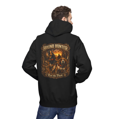 Hound Hunter Hoodie – Rustic Hunting Dog Graphic Sweatshirt