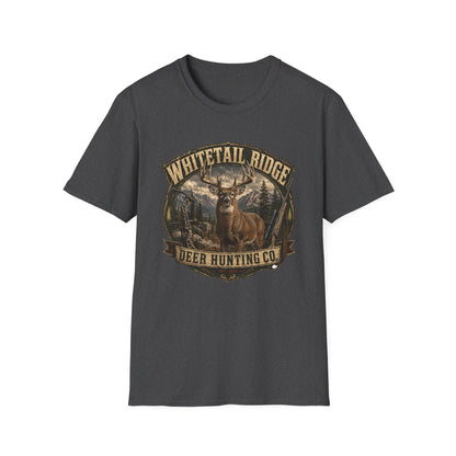 Whitetail Ridge Deer Hunting T-Shirt — Vintage Outdoor Hunting Tee