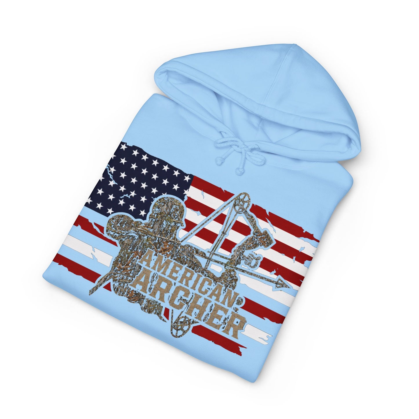 American Archer Hoodie — Patriotic Bow Hunting Sweatshirt