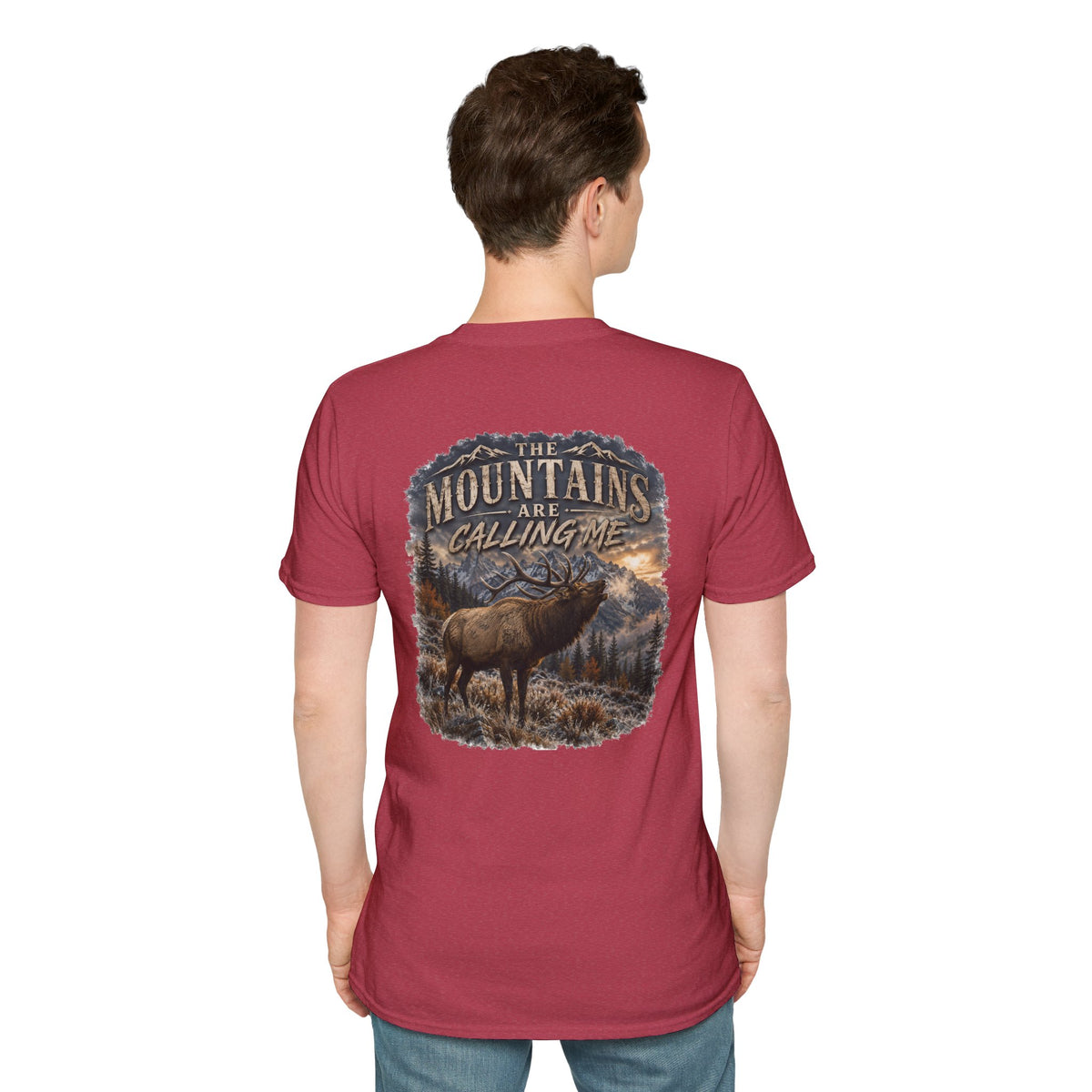 mountains are calling me T‑Shirt — Rustic Outdoor Hunting Tee