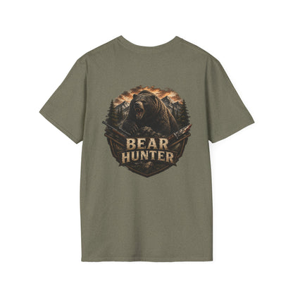 Bear hunter T‑Shirt — Retro Distressed Graphic Tee
