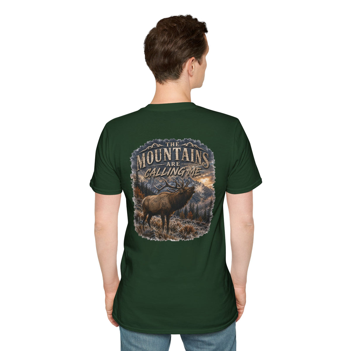 mountains are calling me T‑Shirt — Rustic Outdoor Hunting Tee