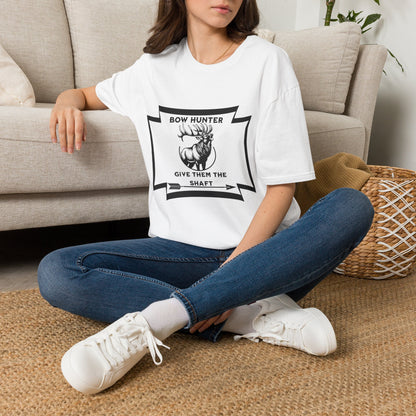 Bow Hunter T-Shirt — 'Give Them the Shaft' Graphic Tee