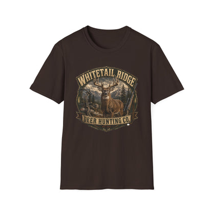 Whitetail Ridge Deer Hunting T-Shirt — Vintage Outdoor Hunting Tee